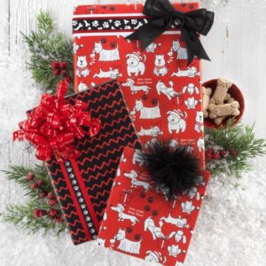 Here Comes Santa Paws Gift Wrap